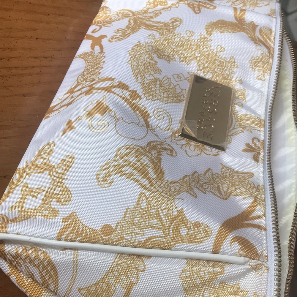 VERSACE parfums gold bag.
